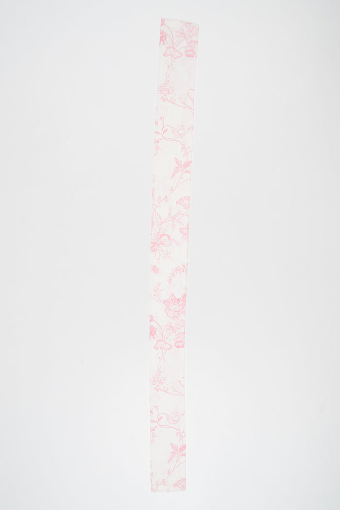 Signature Ribbon Scarf – Blossom Pink