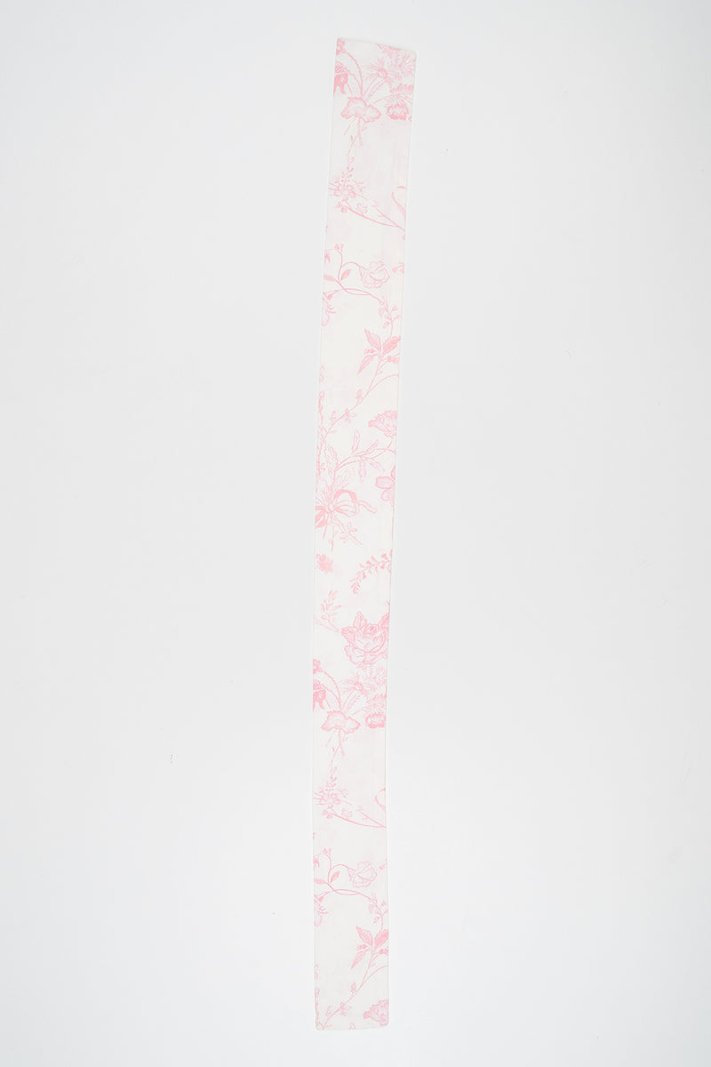 Signature Ribbon Scarf – Blossom Pink