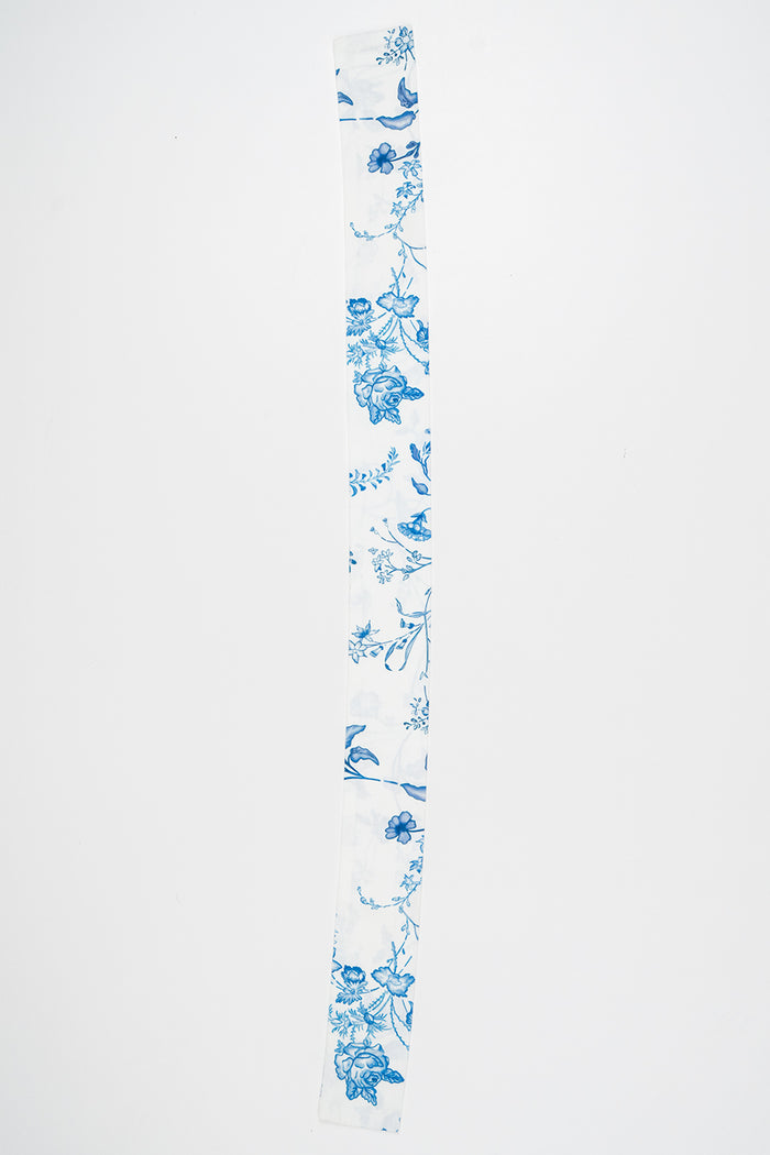 Signature Ribbon Scarf – Island Blue
