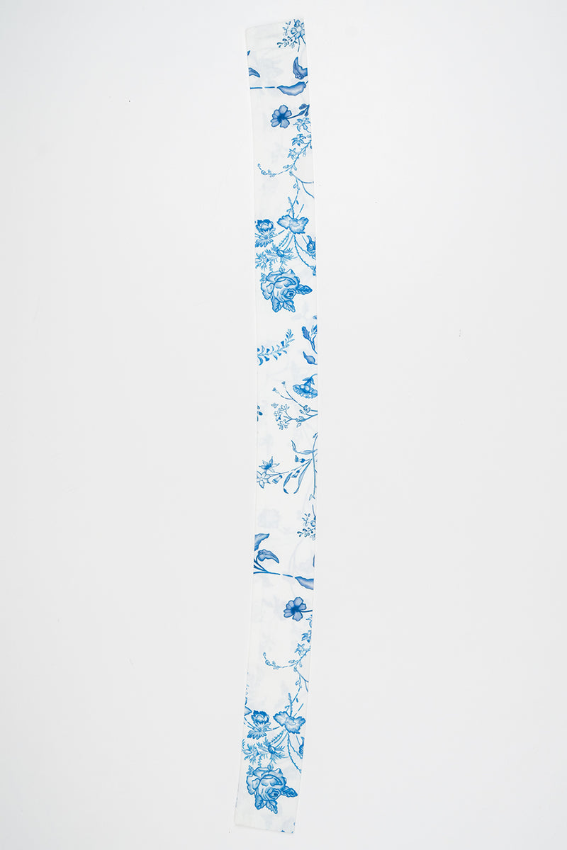 Signature Ribbon Scarf – Island Blue