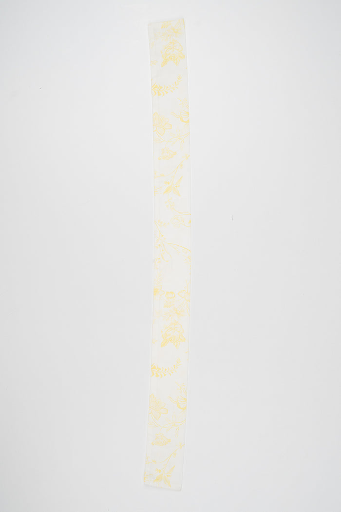 Signature Ribbon Scarf – Lemon Yellow