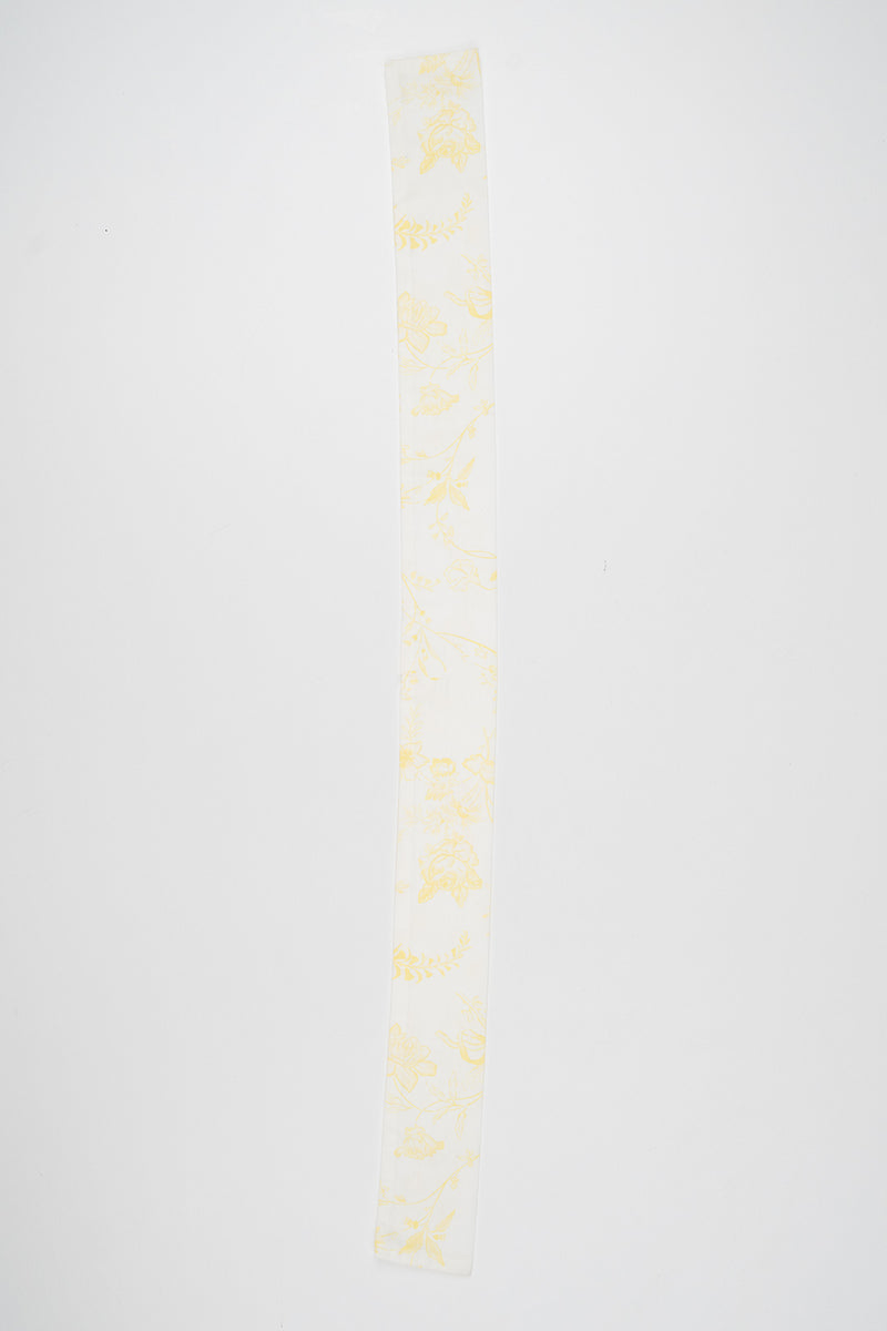 Signature Ribbon Scarf – Lemon Yellow