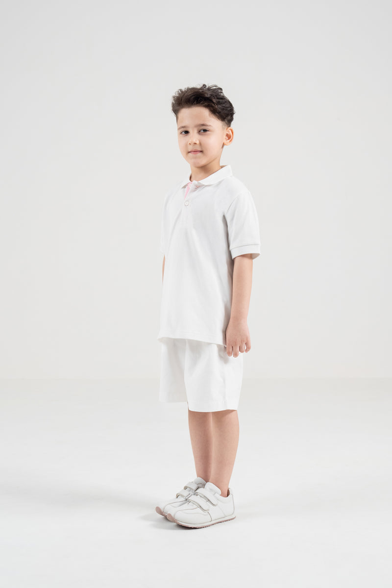 Unisex Polo Shirt – Blossom Pink Trim