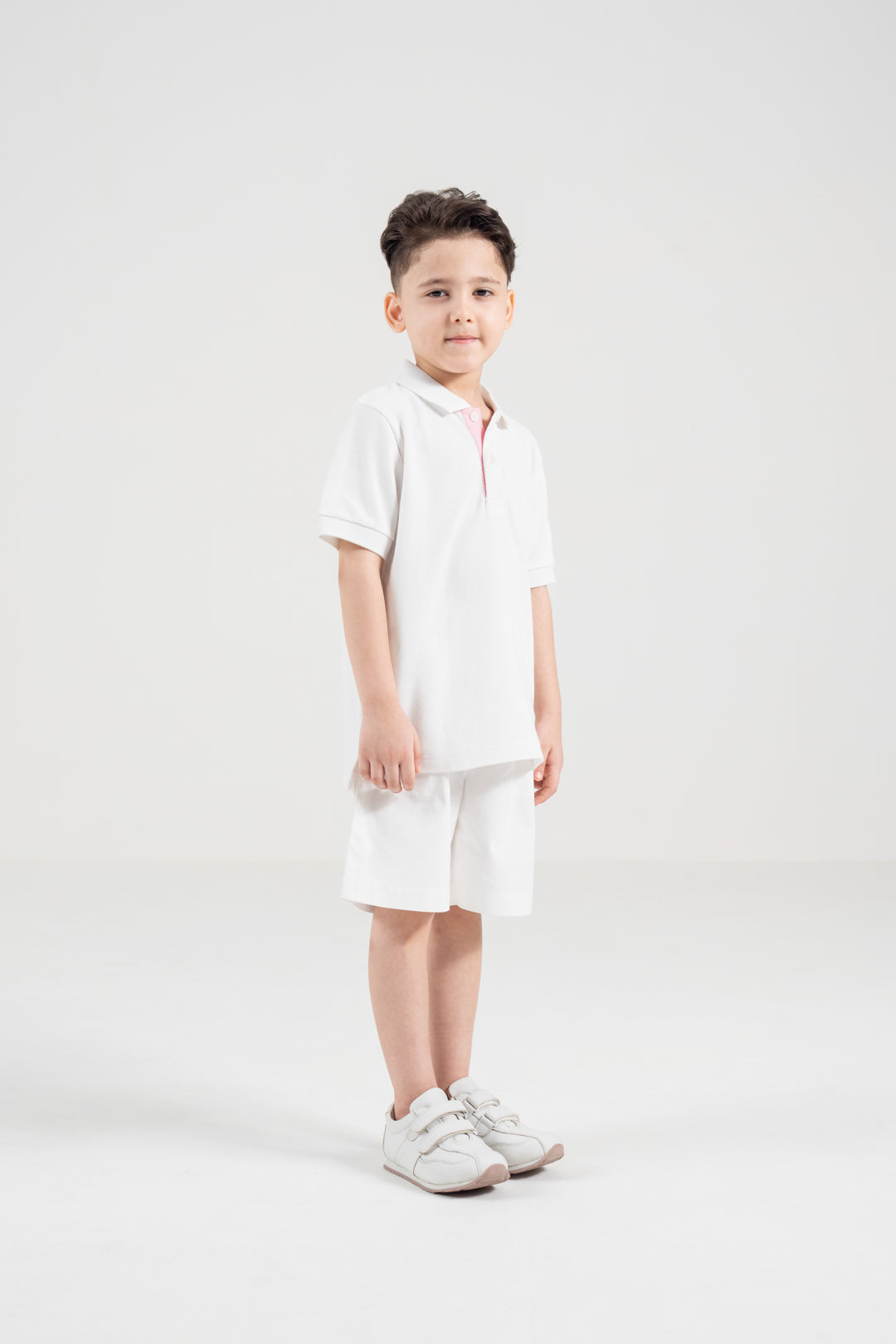 Unisex Polo Shirt – Blossom Pink Trim