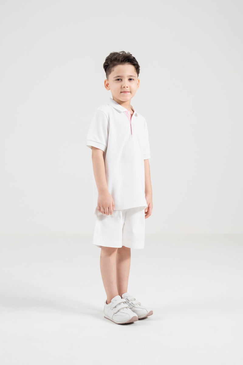 Unisex Polo Shirt – Blossom Pink Trim