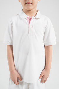 Unisex Polo Shirt – Blossom Pink Trim