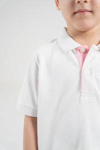 Unisex Polo Shirt – Blossom Pink Trim