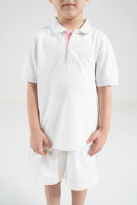 Unisex Polo Shirt – Blossom Pink Trim
