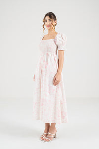 The Signature Puff Sleeve Dress – Blossom Pink