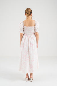 The Signature Puff Sleeve Dress – Blossom Pink