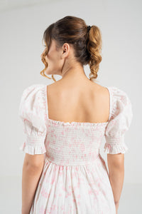The Signature Puff Sleeve Dress – Blossom Pink
