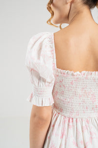 The Signature Puff Sleeve Dress – Blossom Pink