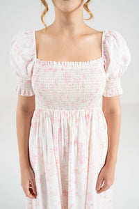 The Signature Puff Sleeve Dress – Blossom Pink