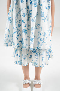 The Signature Mini Puff Sleeve Dress – Island Blue
