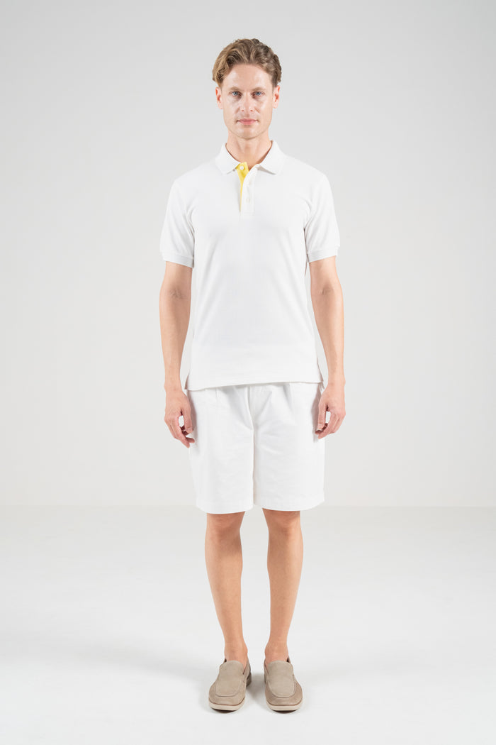 Unisex Polo Shirt – Lemon Yellow Trim