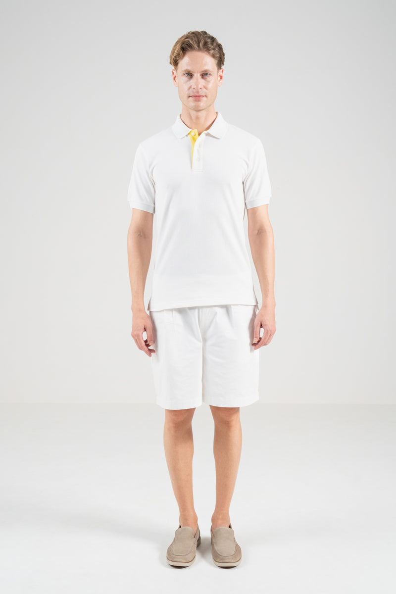 Unisex Polo Shirt – Lemon Yellow Trim