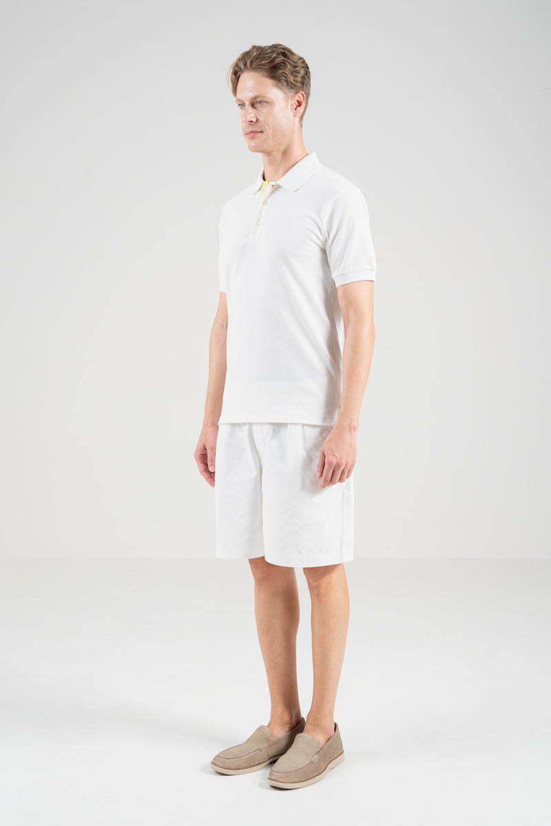 Unisex Polo Shirt – Lemon Yellow Trim