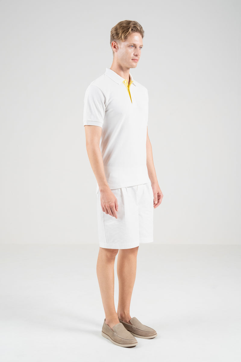 Unisex Polo Shirt – Lemon Yellow Trim
