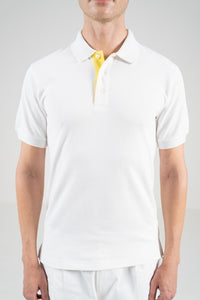 Unisex Polo Shirt – Lemon Yellow Trim