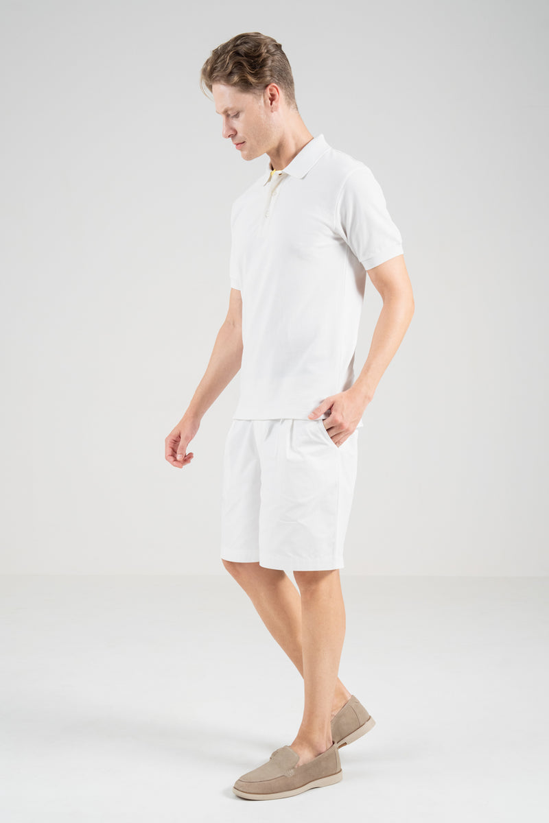 Unisex Polo Shirt – Lemon Yellow Trim