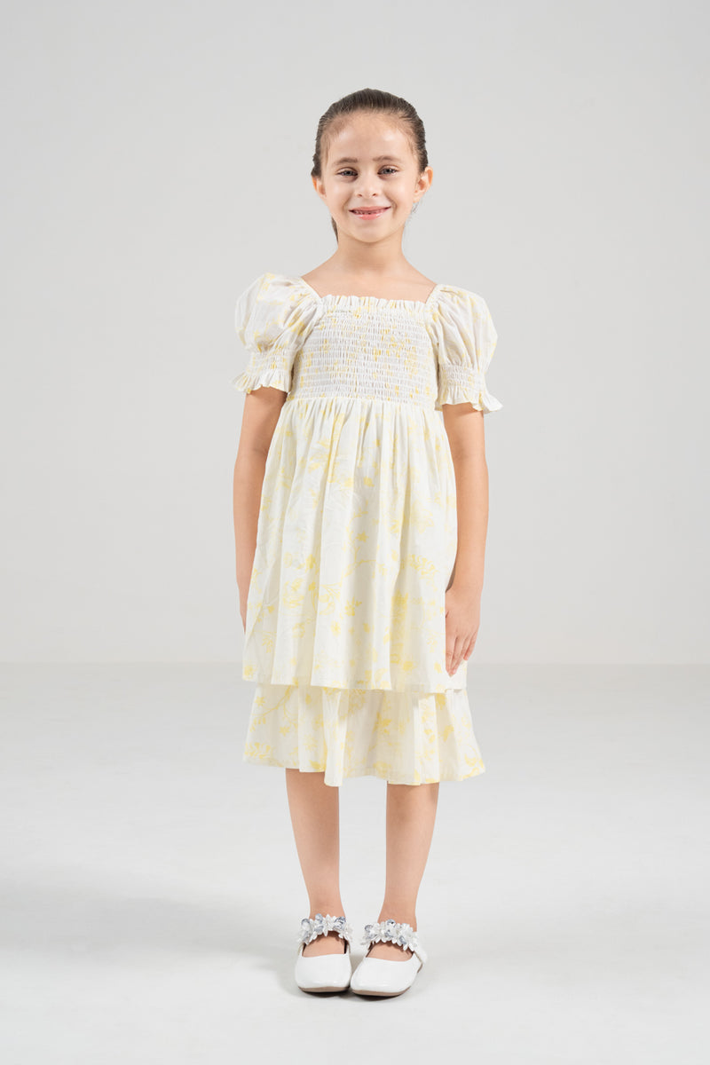 The Signature Mini Puff Sleeve Dress – Lemon Yellow