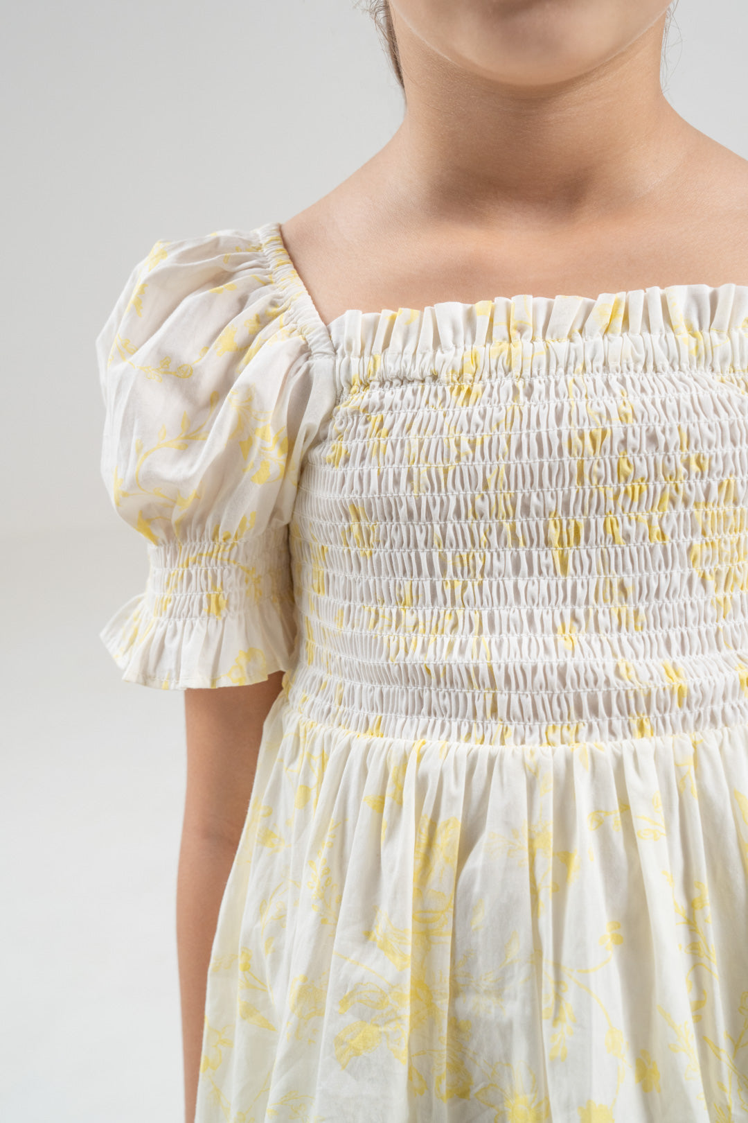The Signature Mini Puff Sleeve Dress – Lemon Yellow
