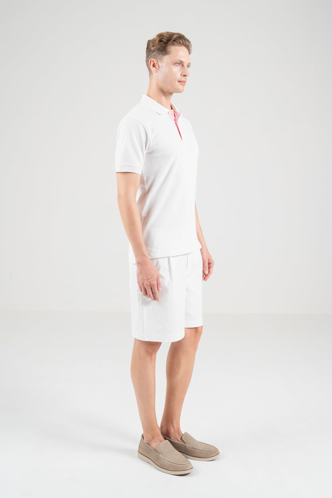 Unisex Polo Shirt – Blossom Pink Trim