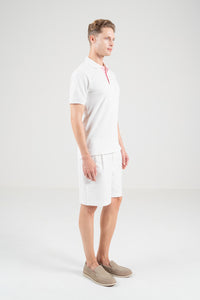 Unisex Polo Shirt – Blossom Pink Trim