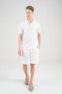 Unisex Polo Shirt – Blossom Pink Trim