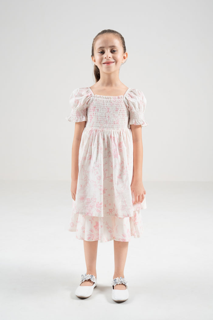 The Signature Mini Puff Sleeve Dress – Blossom Pink