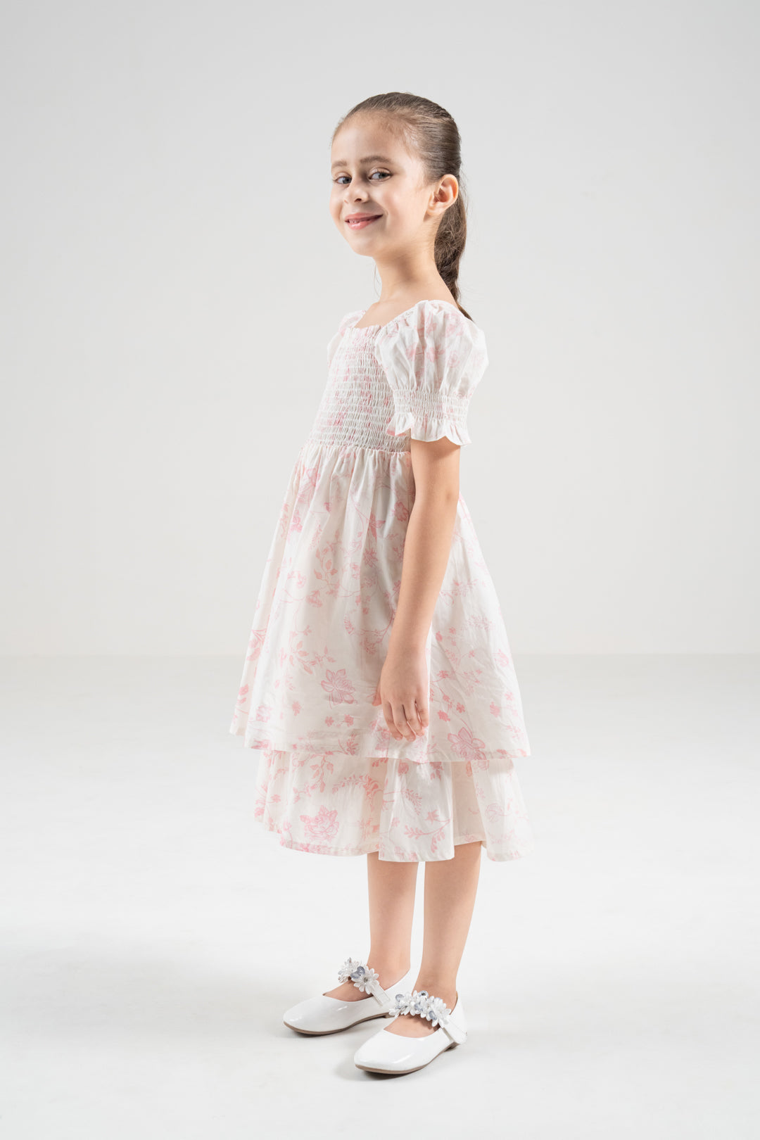 The Signature Mini Puff Sleeve Dress – Blossom Pink