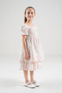 The Signature Mini Puff Sleeve Dress – Blossom Pink