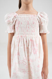 The Signature Mini Puff Sleeve Dress – Blossom Pink