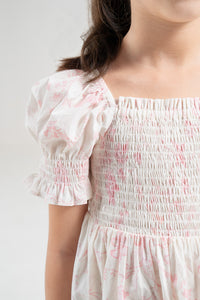The Signature Mini Puff Sleeve Dress – Blossom Pink