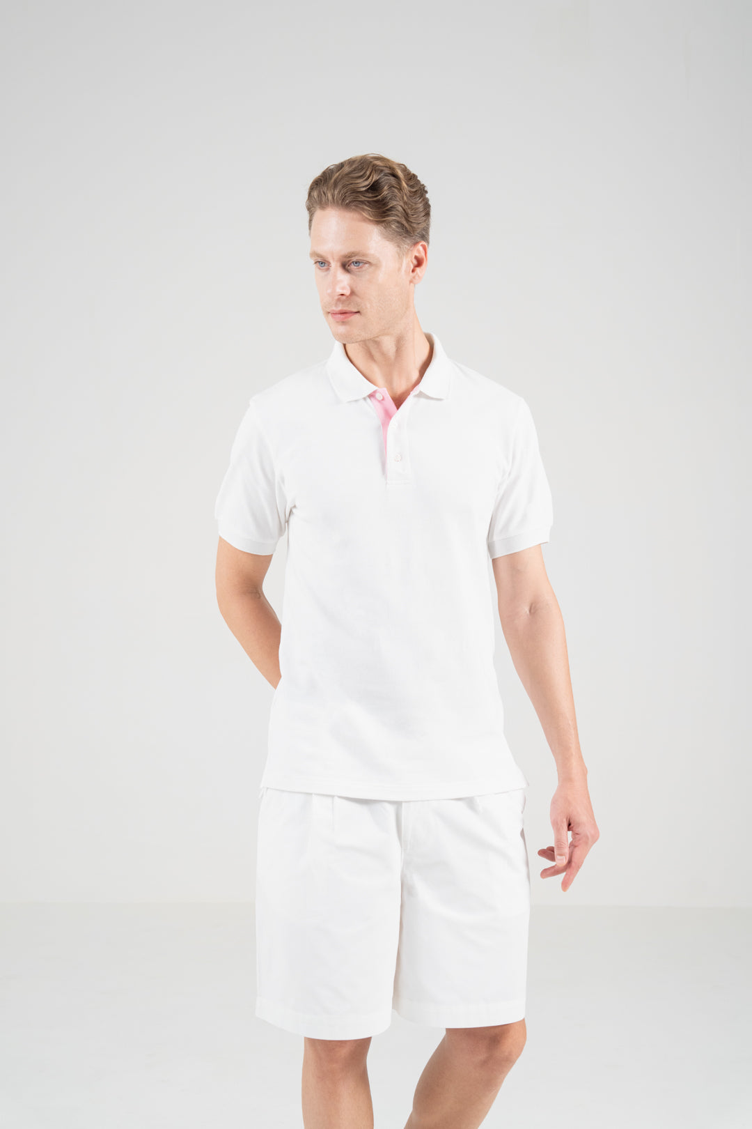 Unisex Polo Shirt – Blossom Pink Trim