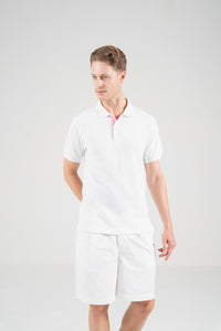 Unisex Polo Shirt – Blossom Pink Trim
