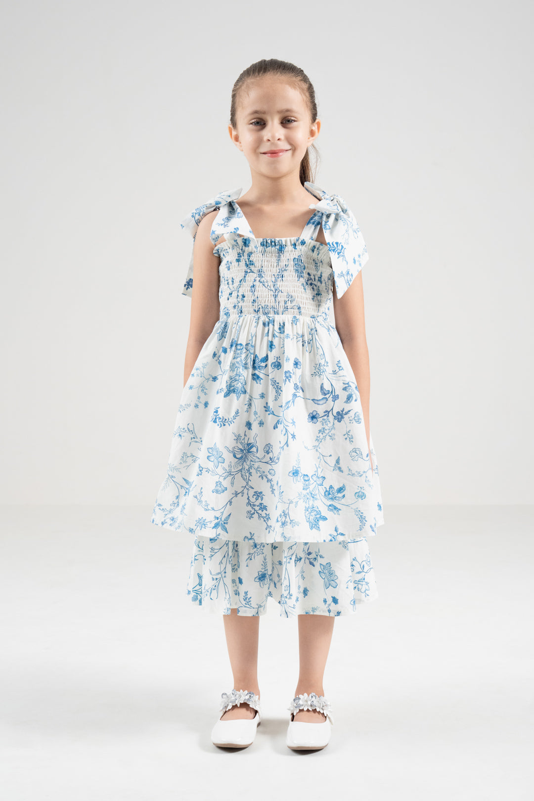 The Signature Mini Bow-Tie Dress – Island Blue