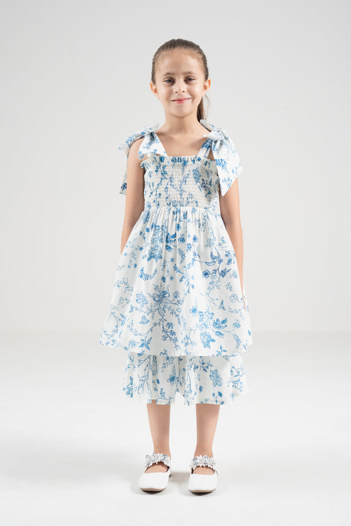 The Signature Mini Bow-Tie Dress – Island Blue