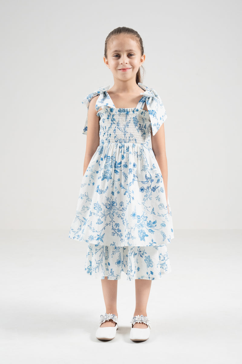 The Signature Mini Bow-Tie Dress – Island Blue