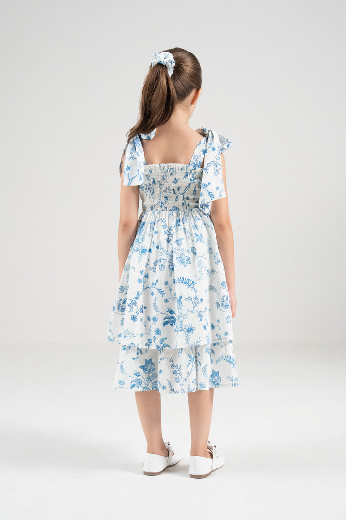 The Signature Mini Bow-Tie Dress – Island Blue
