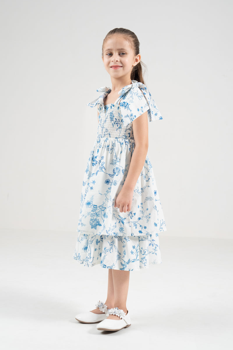 The Signature Mini Bow-Tie Dress – Island Blue