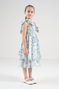 The Signature Mini Bow-Tie Dress – Island Blue