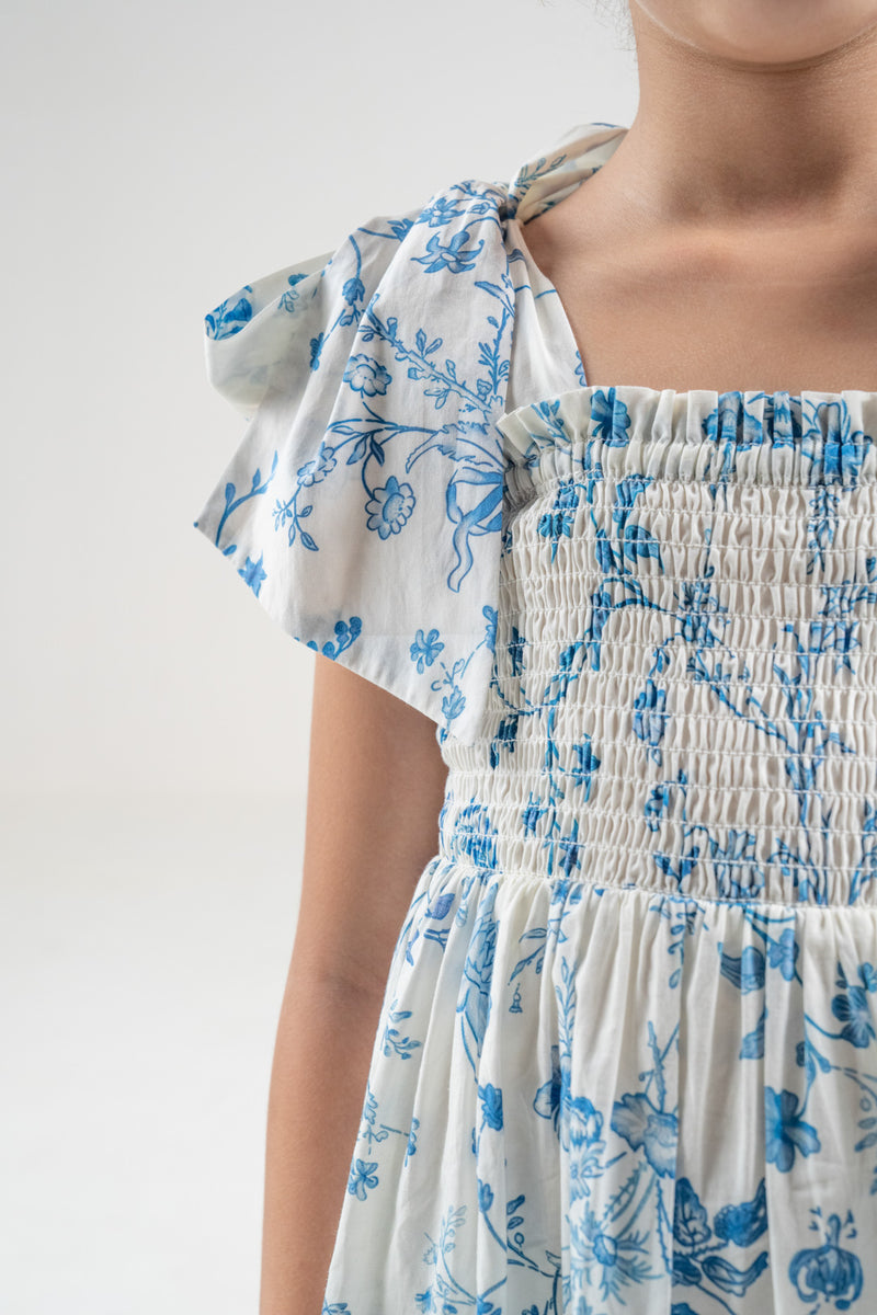 The Signature Mini Bow-Tie Dress – Island Blue