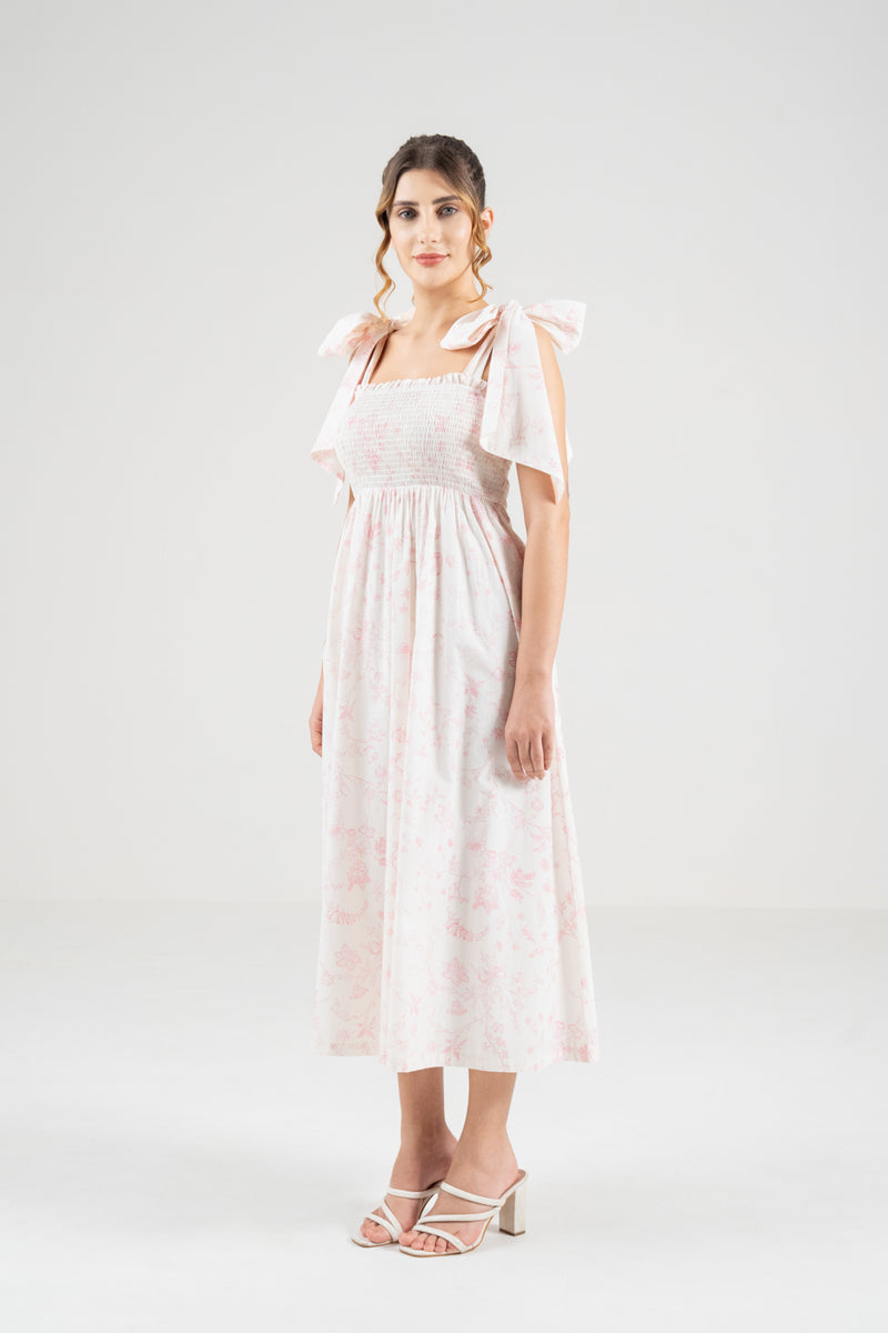 The Signature Bow-Tie Dress – Blossom Pink