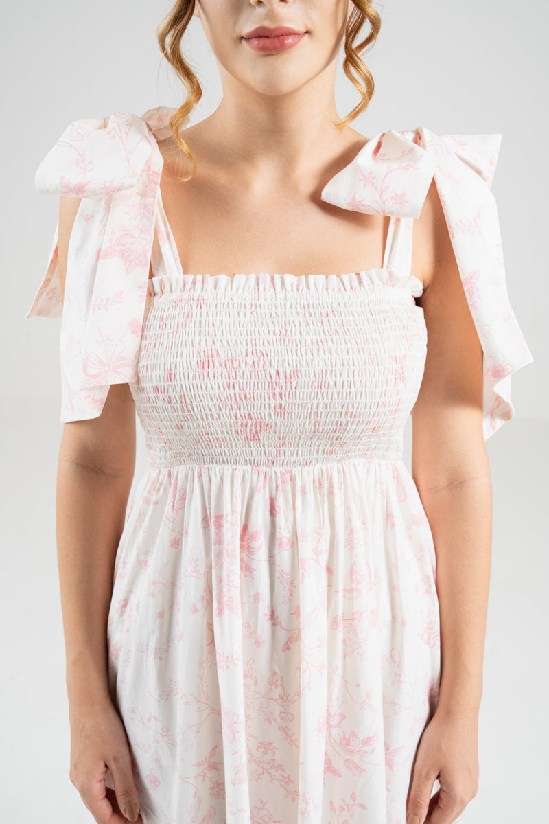 The Signature Bow-Tie Dress – Blossom Pink