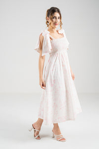 The Signature Bow-Tie Dress – Blossom Pink