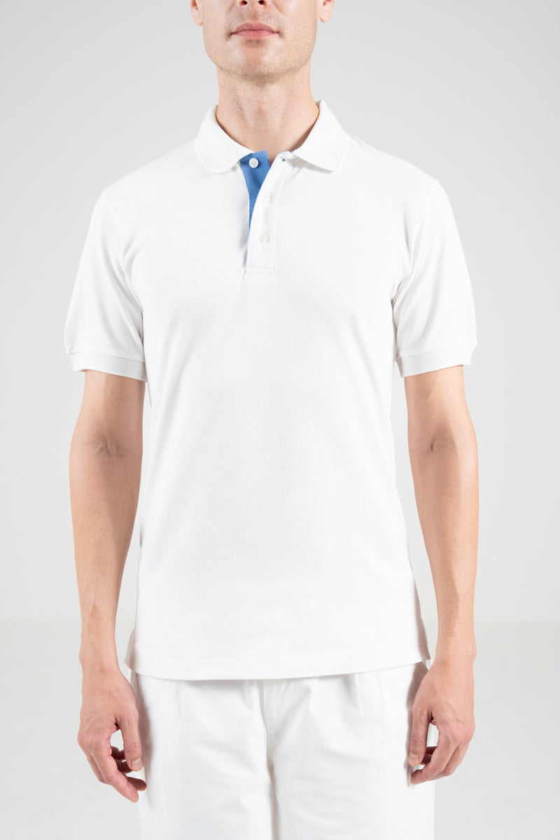 Unisex Polo Shirt – Island Blue Trim