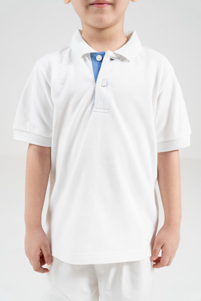 Unisex Polo Shirt – Island Blue Trim
