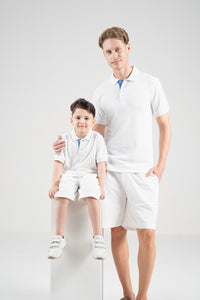 Unisex Polo Shirt – Island Blue Trim