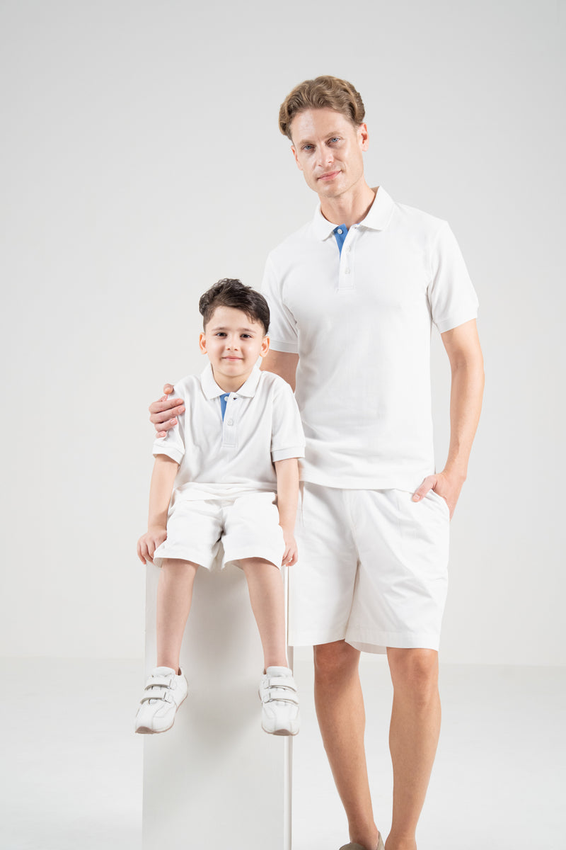 Unisex Polo Shirt – Island Blue Trim